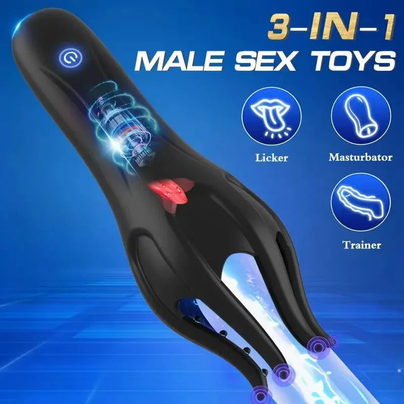 50% OFF 👌【Discreet Delivery】👑Vibrating Penis Men'Health Trainer 3-in-1 (Free 3 packs of lubricant)